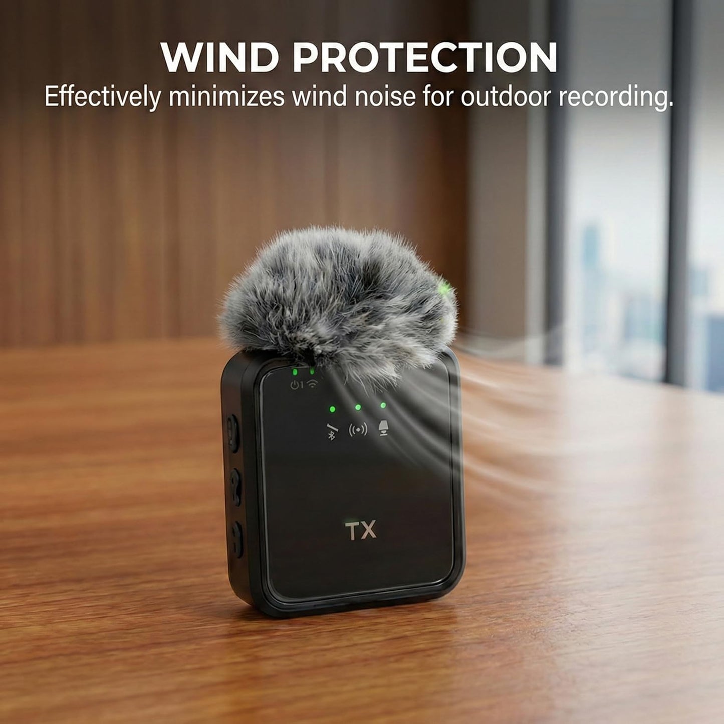 Wireless Microphone for iPhone/Android/DSLR – 50m Range, Noise Reduction, 7Hr Battery, Plug & Play Type-C & Lightning Converter, Portable Lavalier Mic for Video, Vlogging, Live Streaming