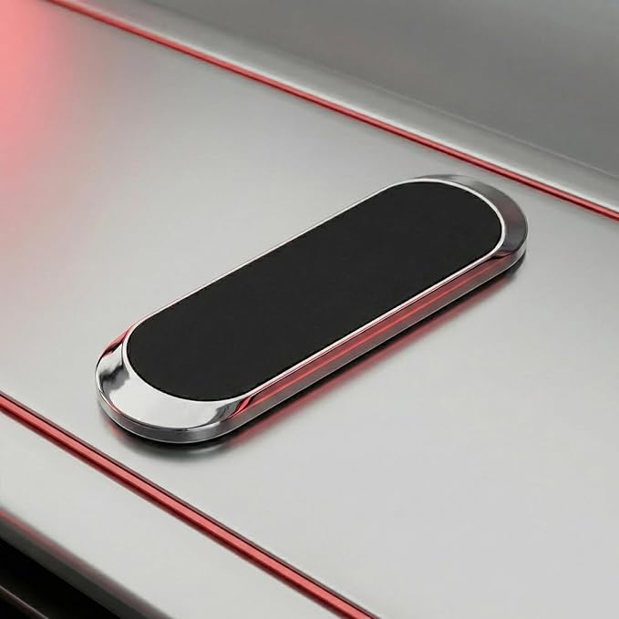 Magnetic Mobile Phone Holder Strip – Ultra Slim, Strong Grip, Easy Installation for Car, Office & Home