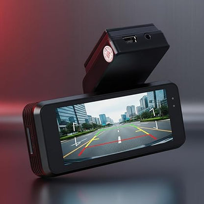 Smart Camera 1080P Full HD | 4.3-inch LCD Screen with WiFi Control | Night Vision, Wide Angle, G-Sensor & Parking Mode | Universal Fit for Cars & SUVs