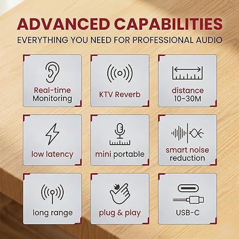 Wireless Magentic Microphone for iPhone/Android/DSLR – 50m Range, Noise Reduction, 7Hr Battery, Plug & Play Type-C & Lightning Converter, Portable Lavalier Mic for Video, Vlogging, Live Streaming