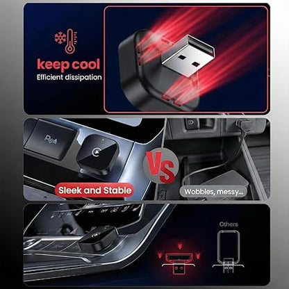 2-in-1 Wireless CarPlay & Android Auto Adapter | 5.8GHz Fast, Plug & Play, Auto-Connect