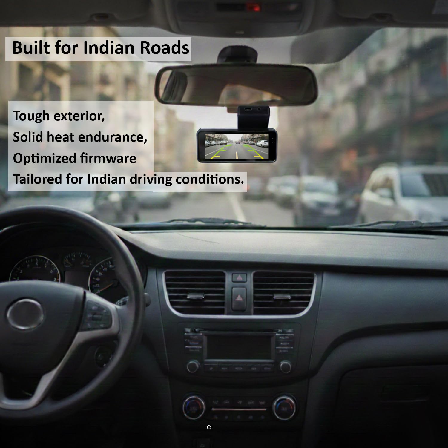 Smart Camera 1080P Full HD | 4.3-inch LCD Screen with WiFi Control | Night Vision, Wide Angle, G-Sensor & Parking Mode | Universal Fit for Cars & SUVs