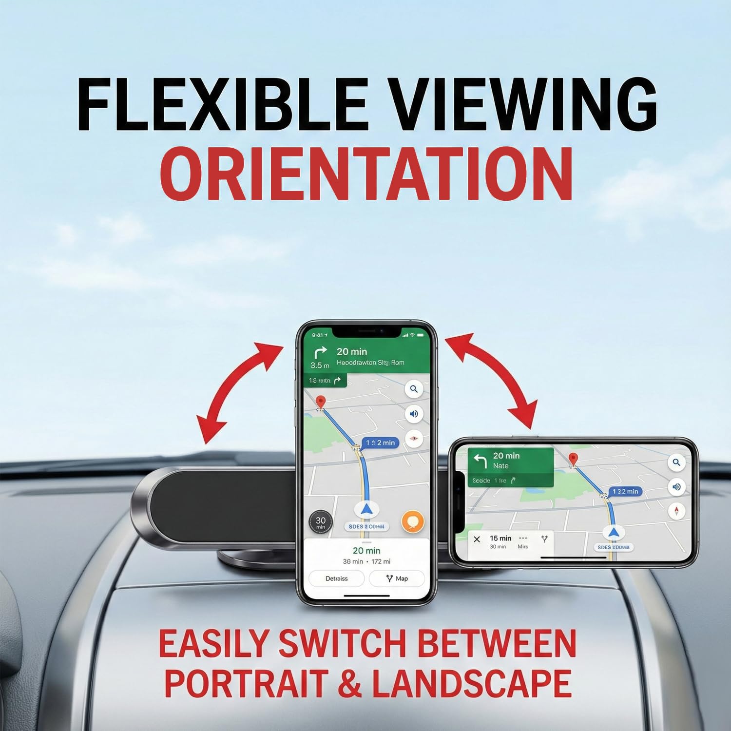 Magnetic Mobile Holder for Car Dashboard, Bike & Scooter | Strong Magnet Phone Mount for Office Desk & Home | Universal for All Smartphones