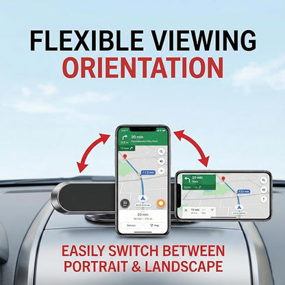 Magnetic Mobile Phone Holder Strip – Ultra Slim, Strong Grip, Easy Installation for Car, Office & Home