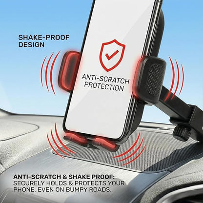 Universal Magnetic Suction Mobile Holder for Car Dashboard & Windshield | 360° Adjustable Mount with Strong Grip & Anti-Slip Design | Compatible with All Smartphones