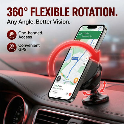 Gizmophy 360° Rotating Magnetic Car Mobile Holder – Universal Dashboard & Desk Phone Mount with Strong Magnet Grip | Compact Mobile Stand
